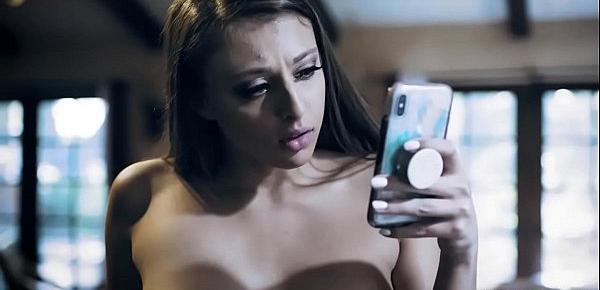  College babe Gia Derza hooks up with her online boyfriend but got surprised when she found out that he is an older guy.
